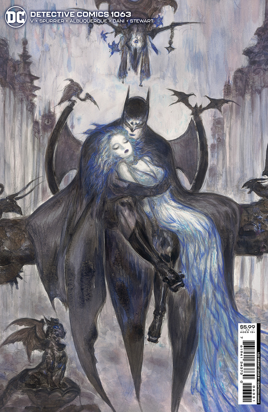 Detective Comics Vol 2 #1063 Cover C Incentive Yoshitaka Amano Card Stock Variant Cover