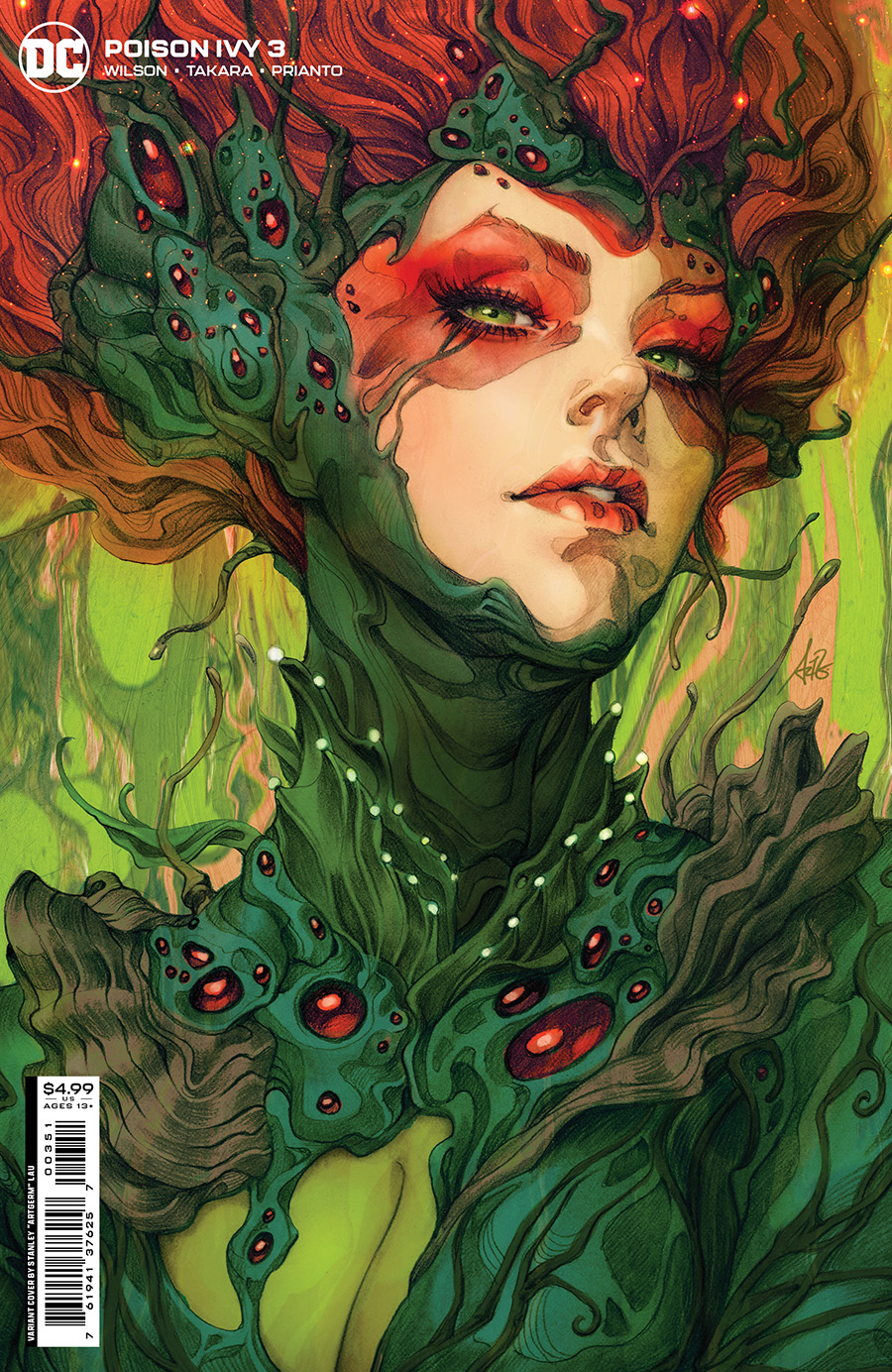 Poison Ivy #3 Cover C Variant Stanley Artgerm Lau Card Stock Cover