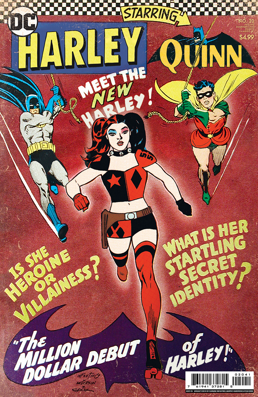 Harley Quinn Vol 4 #20 Cover C Variant Ryan Sook Homage Card Stock Cover