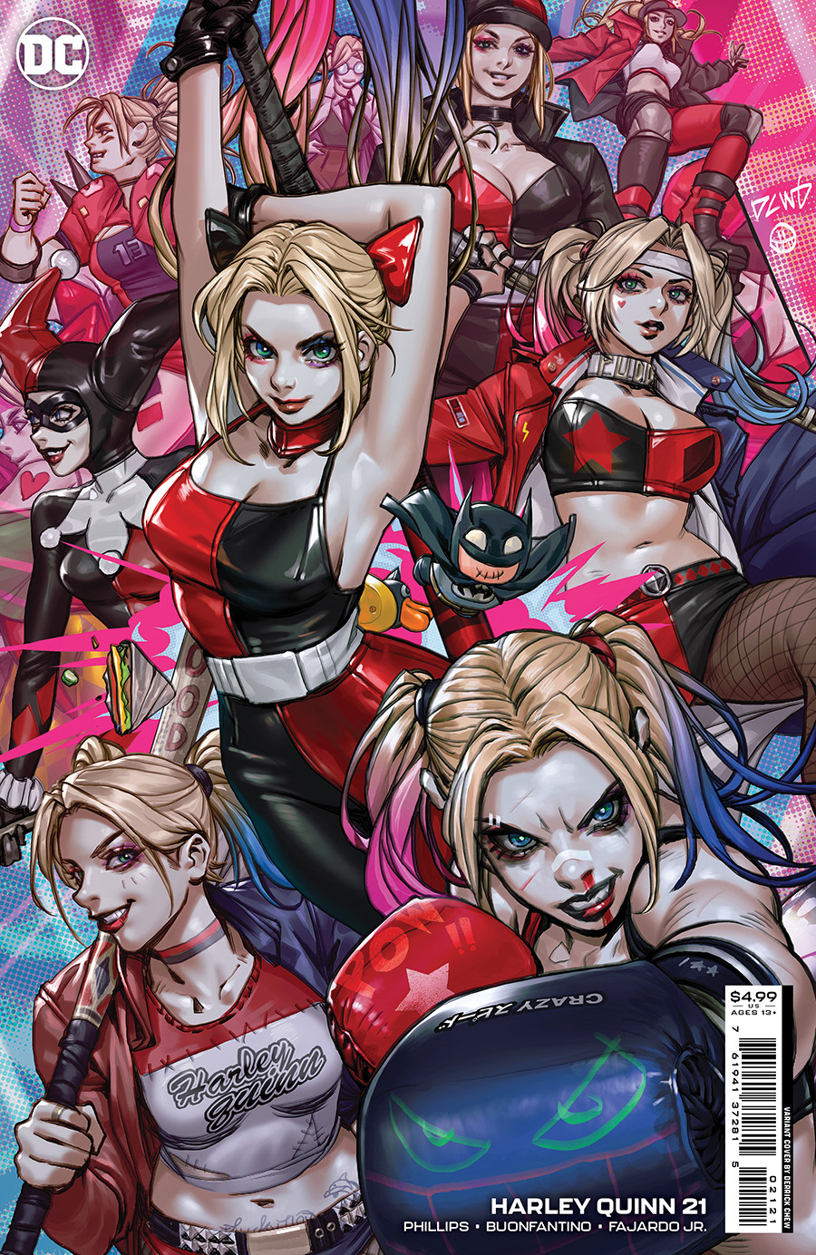 Harley Quinn Vol 4 #21 Cover B Variant Derrick Chew Card Stock Cover