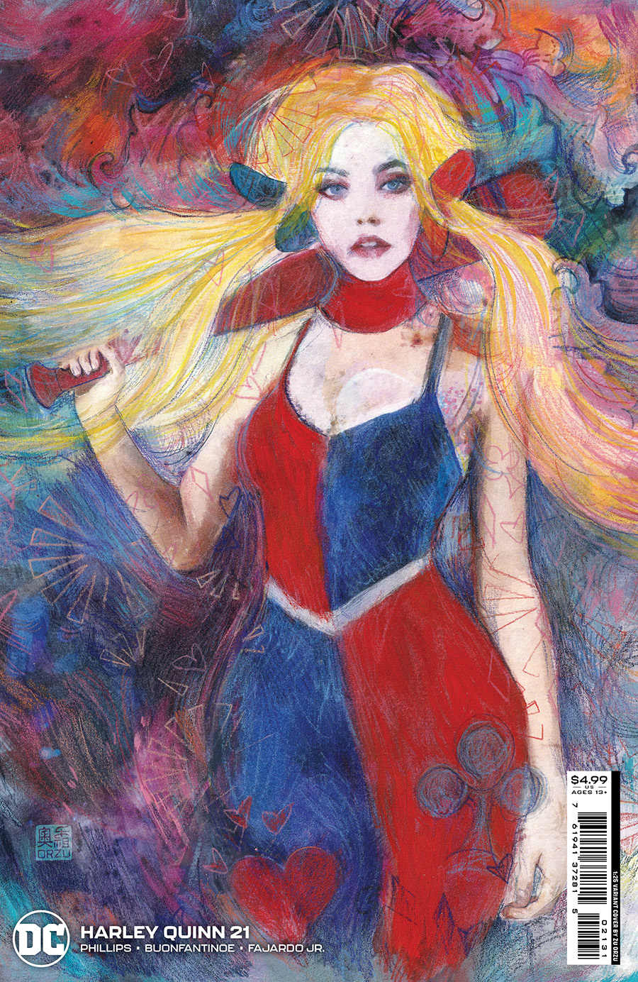 Harley Quinn Vol 4 #21 Cover E Incentive Zu Orzu Card Stock Variant Cover