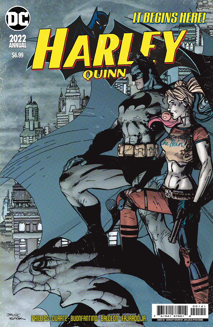 Harley Quinn Vol 4 2022 Annual #1 (One Shot) Cover C Variant Jim Lee & Ryan Sook Homage Card Stock Cover