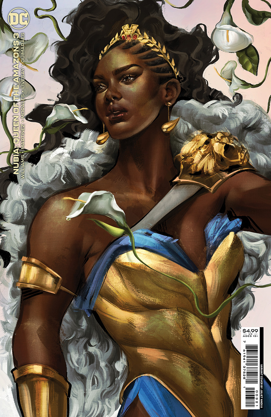 Nubia Queen Of The Amazons #3 Cover B Variant Juliet Nneka Card Stock Cover