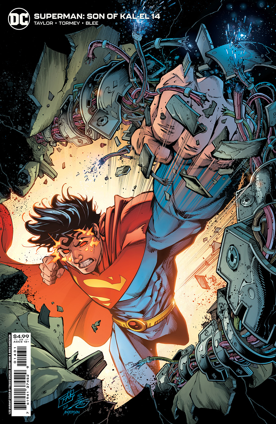 Superman Son Of Kal-El #14 Cover C Incentive Travis Mercer & Danny Miki Card Stock Variant Cover