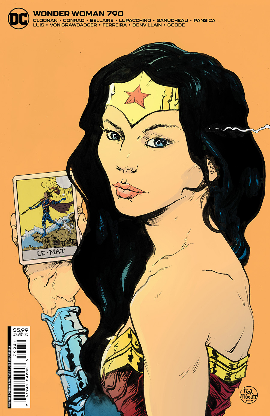 Wonder Woman Vol 5 #790 Cover B Variant Paul Pope Card Stock Cover