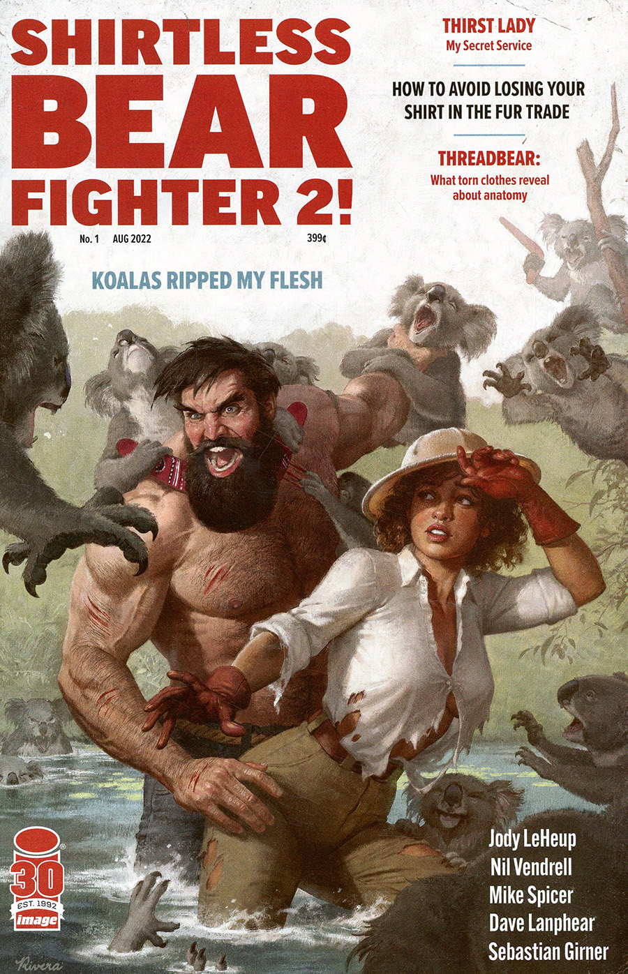 Shirtless Bear-Fighter 2 #1 Cover D Incentive Paolo Rivera Variant Cover