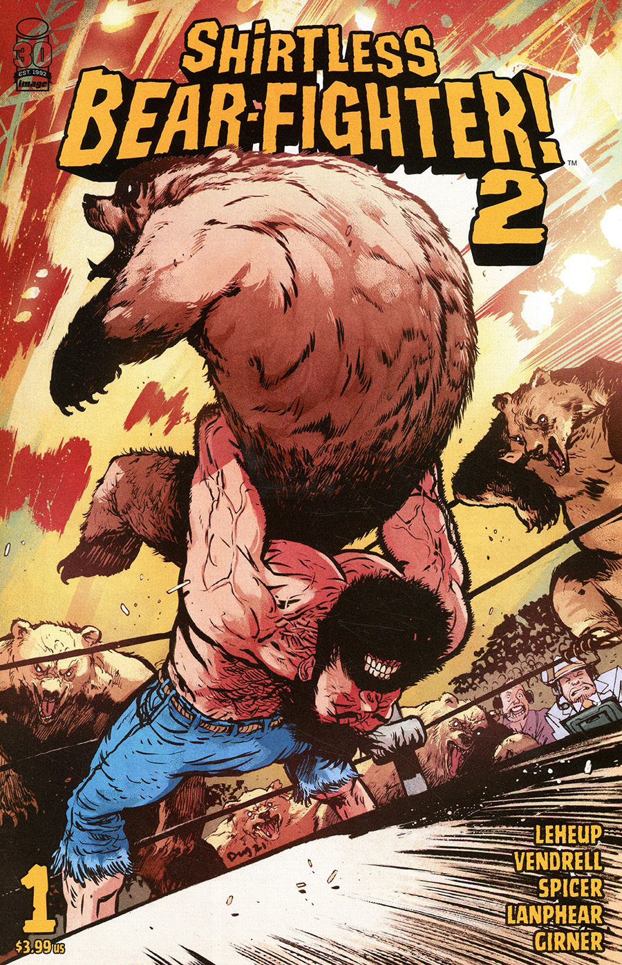 Shirtless Bear-Fighter 2 #1 Cover E Incentive Daniel Warren Johnson Variant Cover