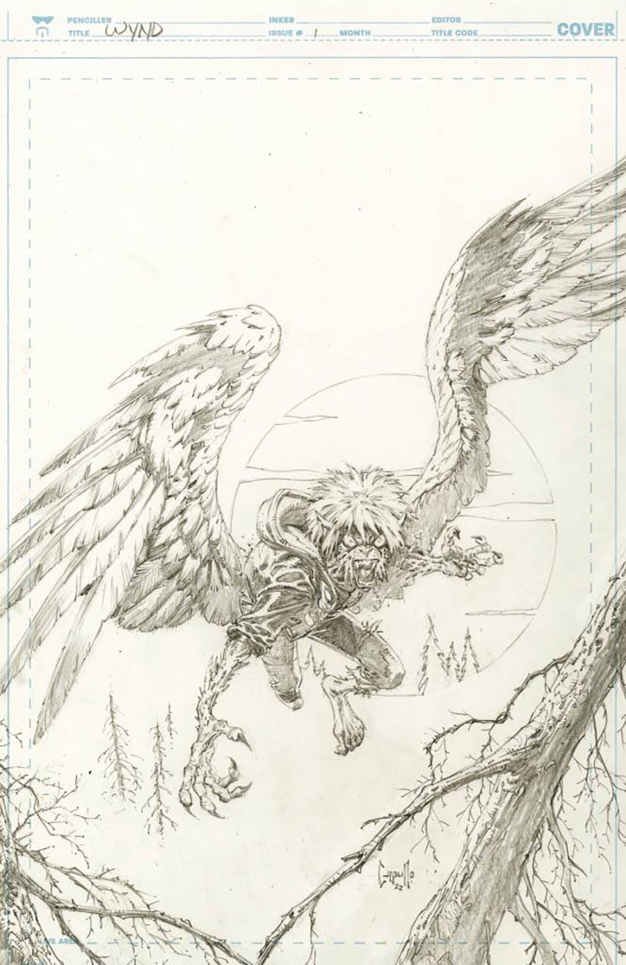 Wynd The Throne In The Sky #1 Cover I Incentive Greg Capullo Sketch Virgin Cover