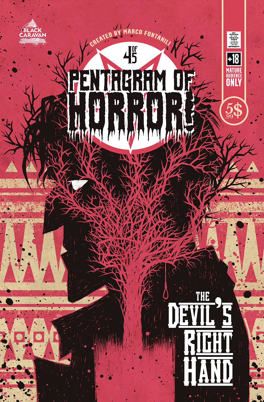 Pentagram Of Horror #4 Cover B Incentive Marco Fontanili Variant Cover
