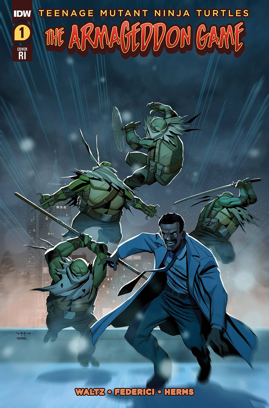 Teenage Mutant Ninja Turtles Armageddon Game #1 Cover C Incentive Pasquale Qualano Variant Cover