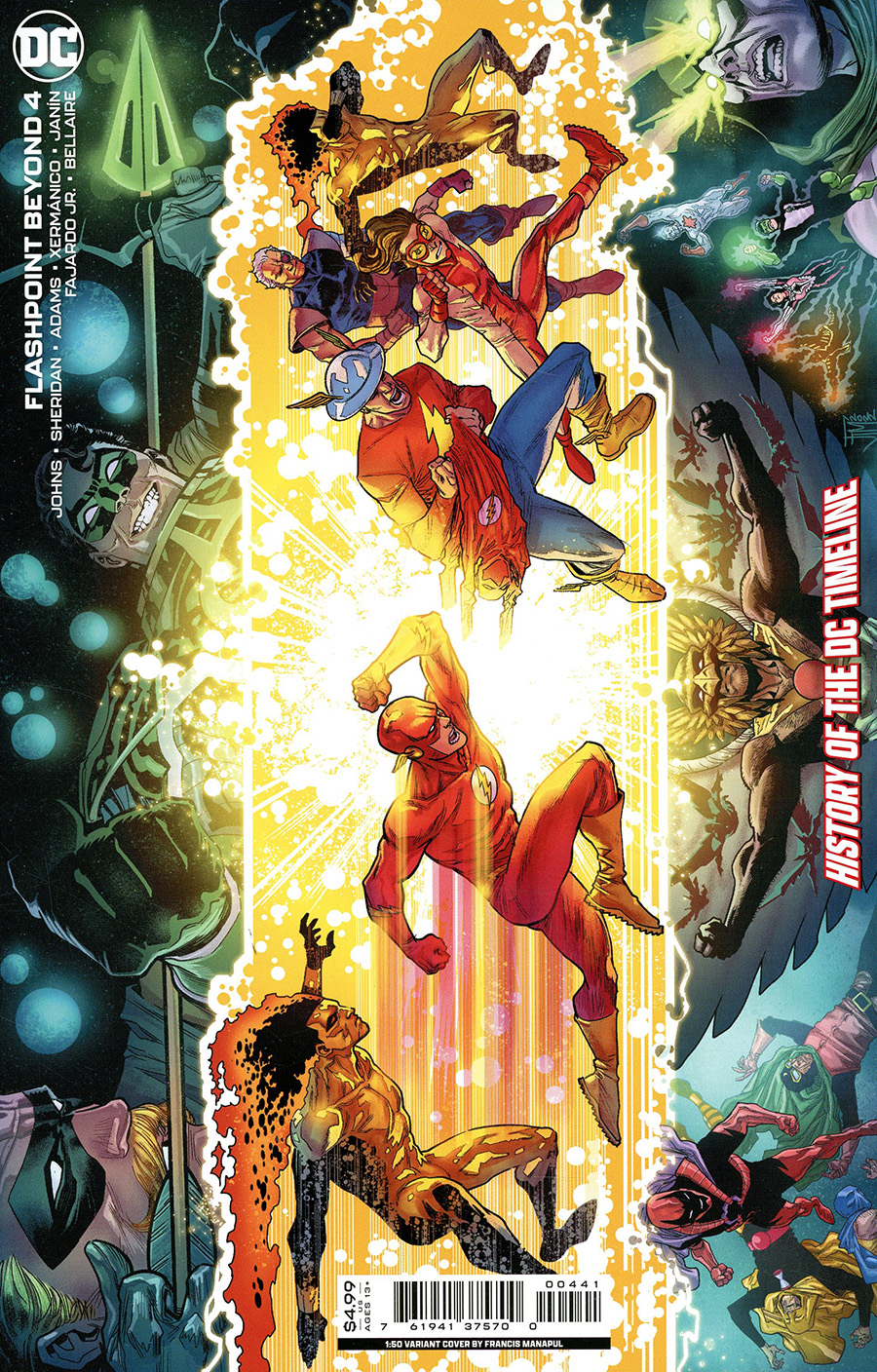 Flashpoint Beyond #4 Cover D Incentive Francis Manapul Card Stock Variant Cover