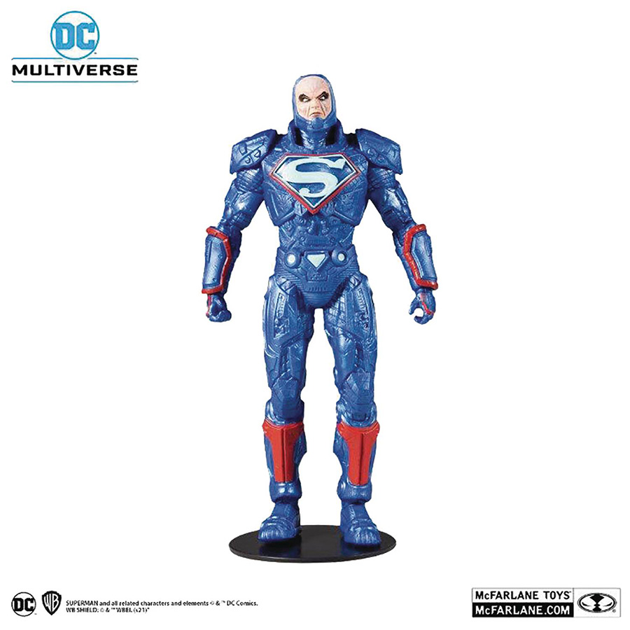 DC Multiverse Lex Luthor Powersuit Blue 7-Inch Scale Action Figure Case