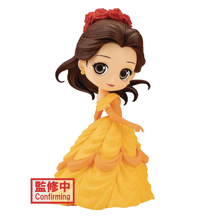 Q-Posket Disney Characters Figure - Flower Style Belle Version A