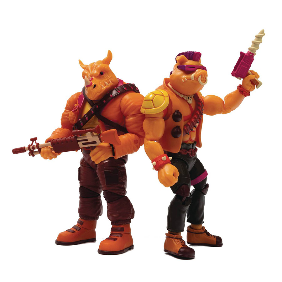 BST AXN Teenage Mutant Ninja Turtles Arcade Bebop & Rocksteady SDCC 2022 Previews Exclusive 2-Pack Action Figure