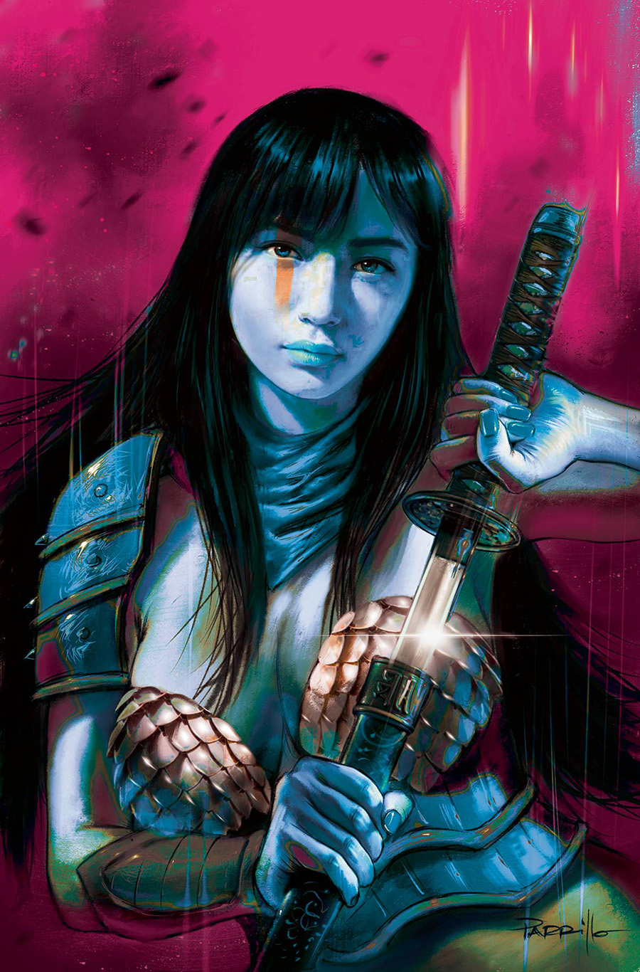 Samurai Sonja #1 Cover V Incentive Lucio Parrillo Ultraviolet Virgin Cover