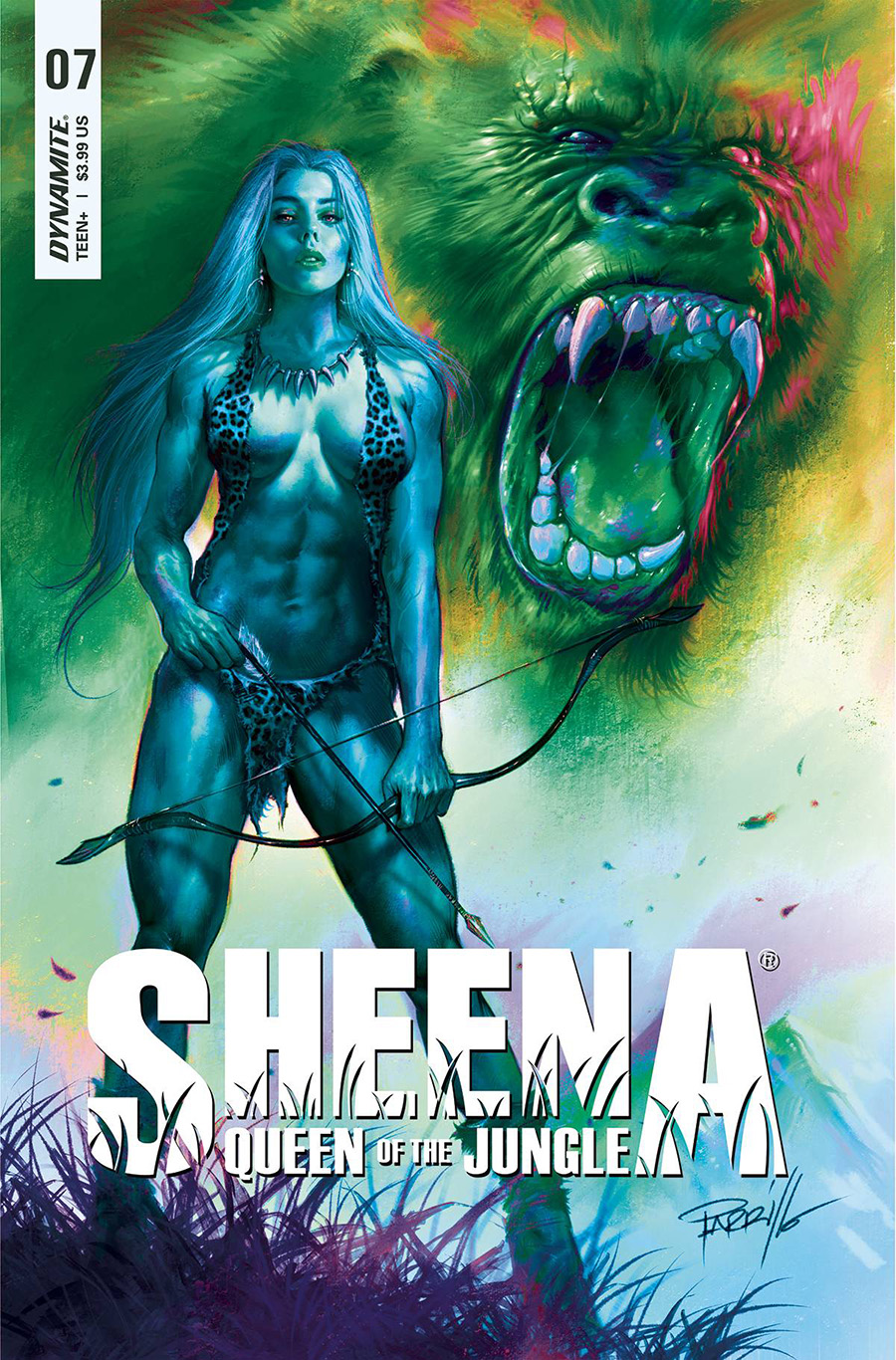 Sheena Queen Of The Jungle #7 Cover N Variant Lucio Parrillo Ultraviolet Cover