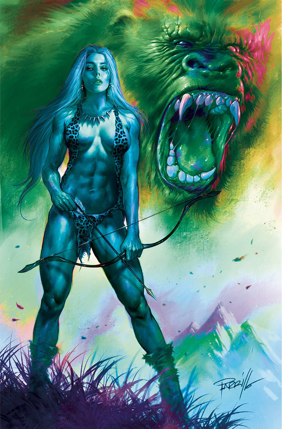 Sheena Queen Of The Jungle #7 Cover Q Incentive Lucio Parrillo Ultraviolet Virgin Cover