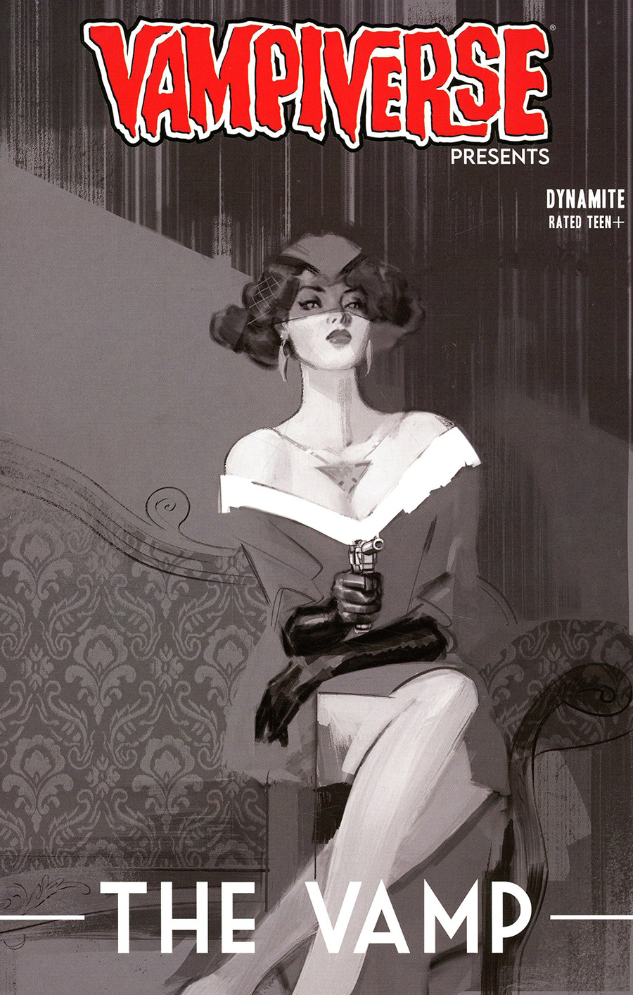 Vampiverse Presents The Vamp #1 (One Shot) Cover J Incentive German Garcia Black & White Virgin Cover