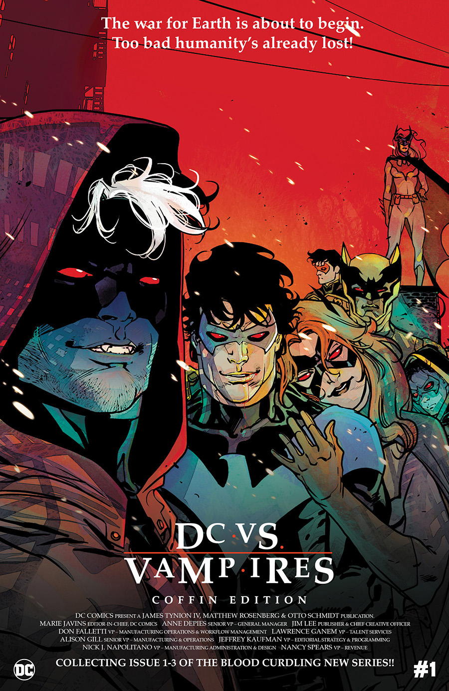 DC vs Vampires Coffin Edition #1 Cover B Incentive Carmine Di Giandomenico Foil Variant Cover