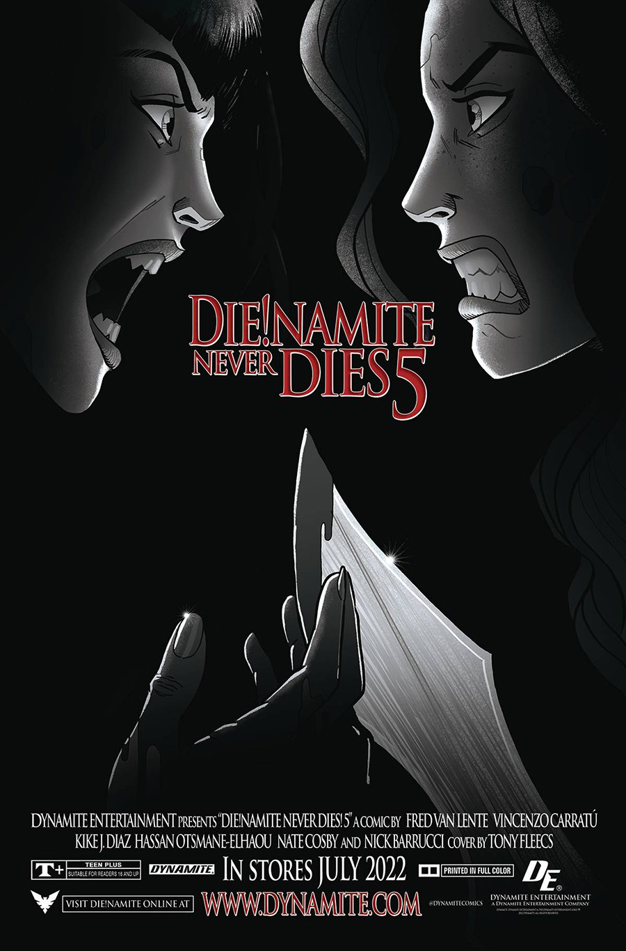 DieNamite Never Dies #5 Cover P Incentive Tony Fleecs Black & White Cover
