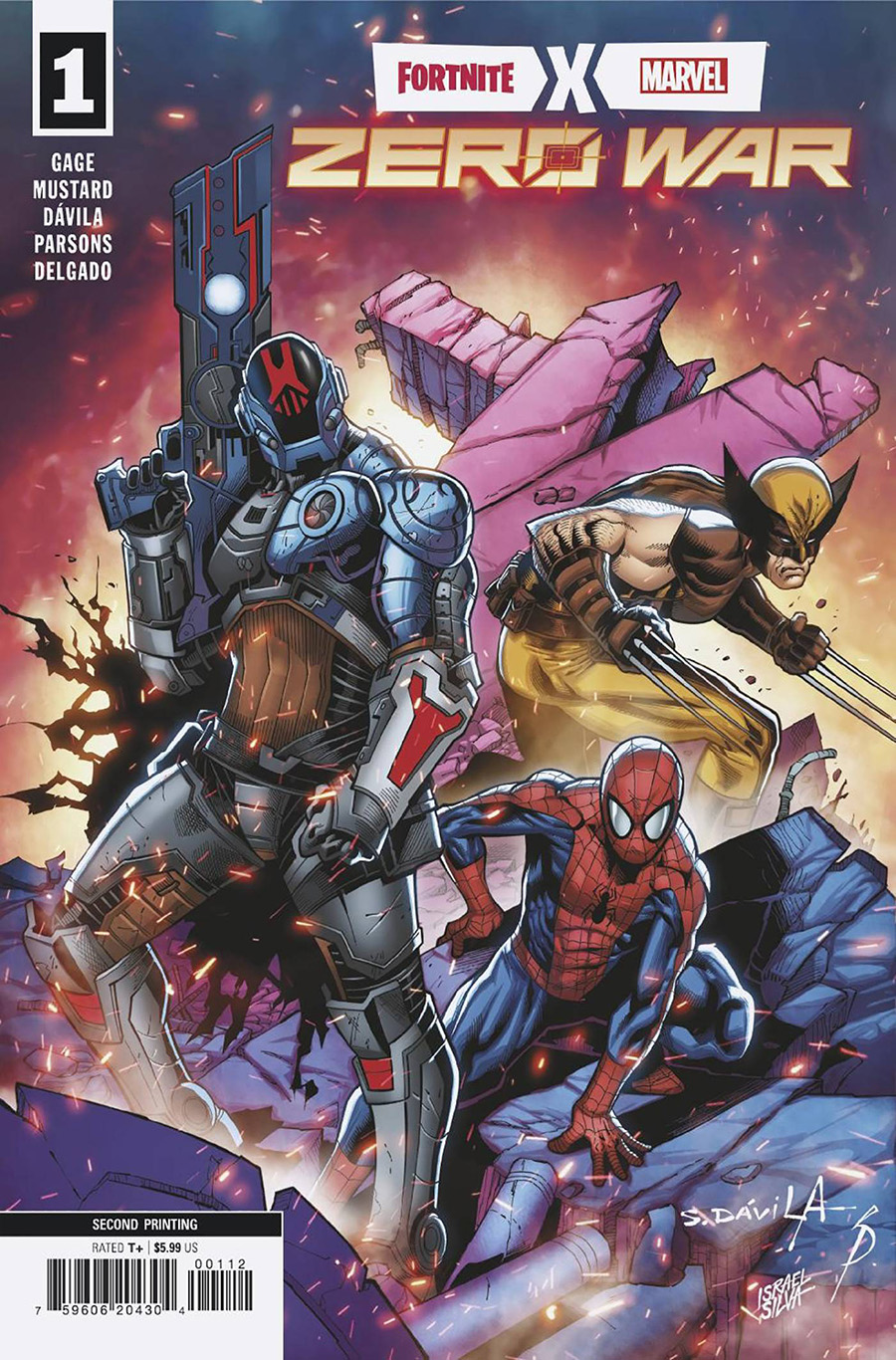 Fortnite x Marvel Zero War #1 Cover H 2nd Ptg Sergio Davila Variant Cover