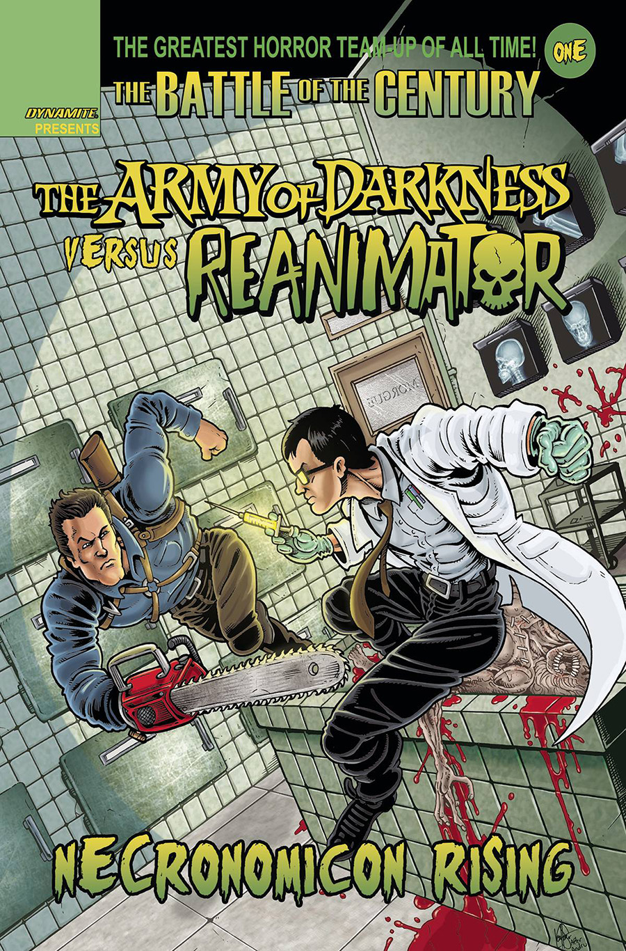 Army Of Darkness vs Reanimator Necronomicon Rising #1 Cover P Variant Ken Haeser Cover