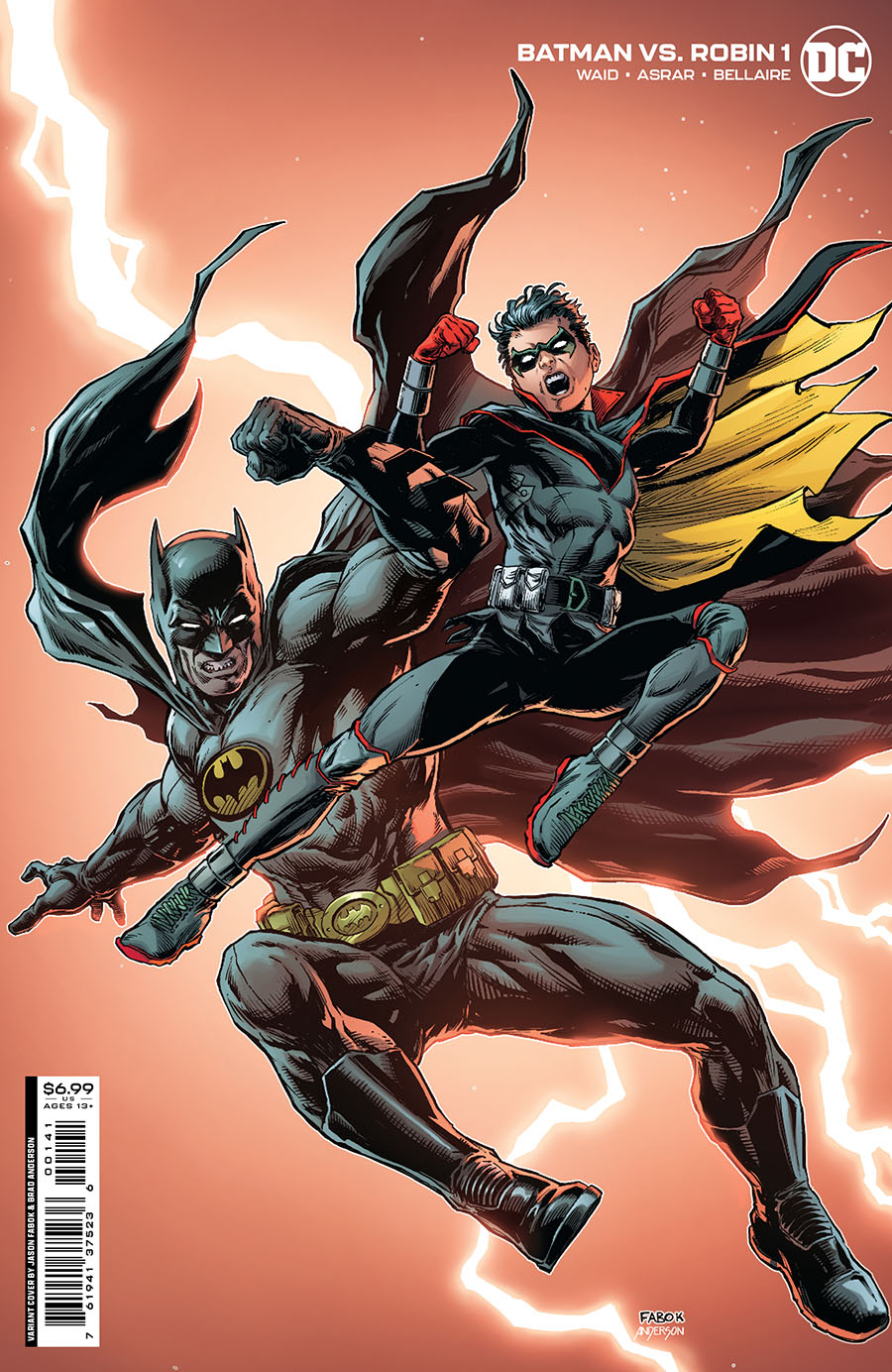 Batman vs Robin #1 Cover D Variant Jason Fabok Card Stock Cover