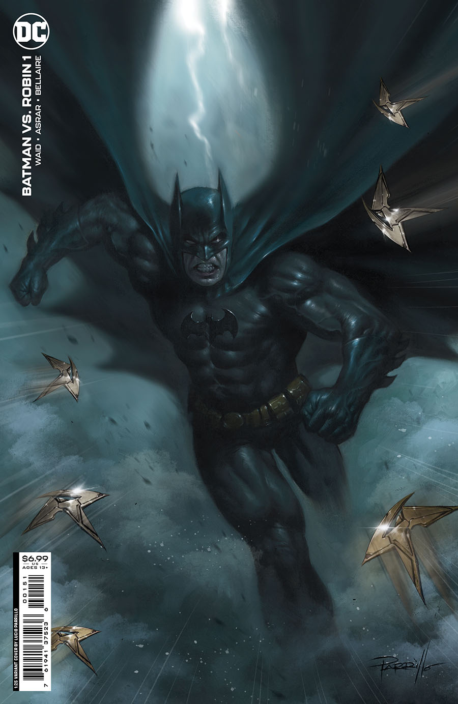 Batman vs Robin #1 Cover I Incentive Lucio Parrillo Card Stock Variant Cover