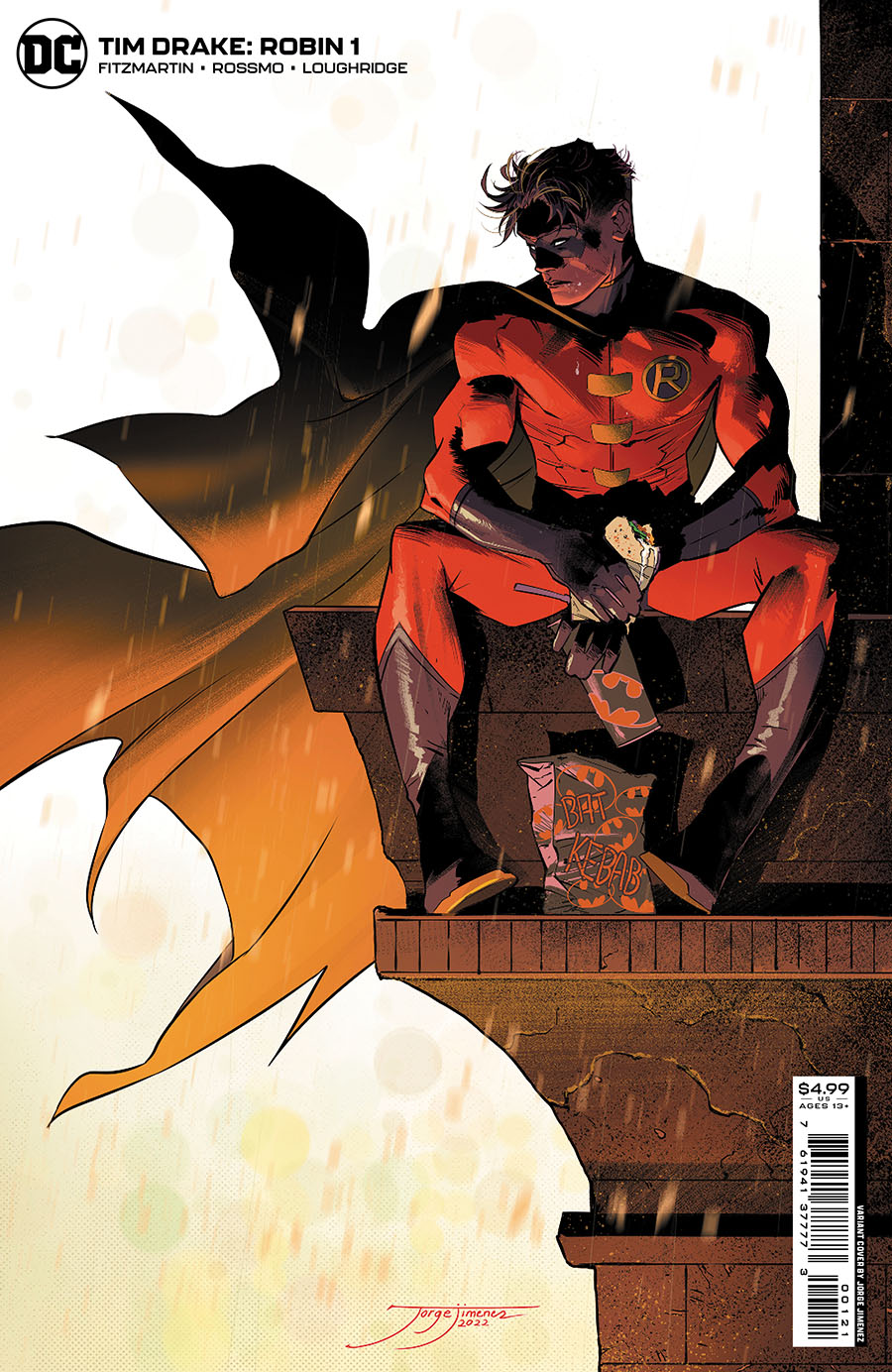 Tim Drake Robin #1 Cover B Variant Jorge Jimenez One Year Later Era Card Stock Cover