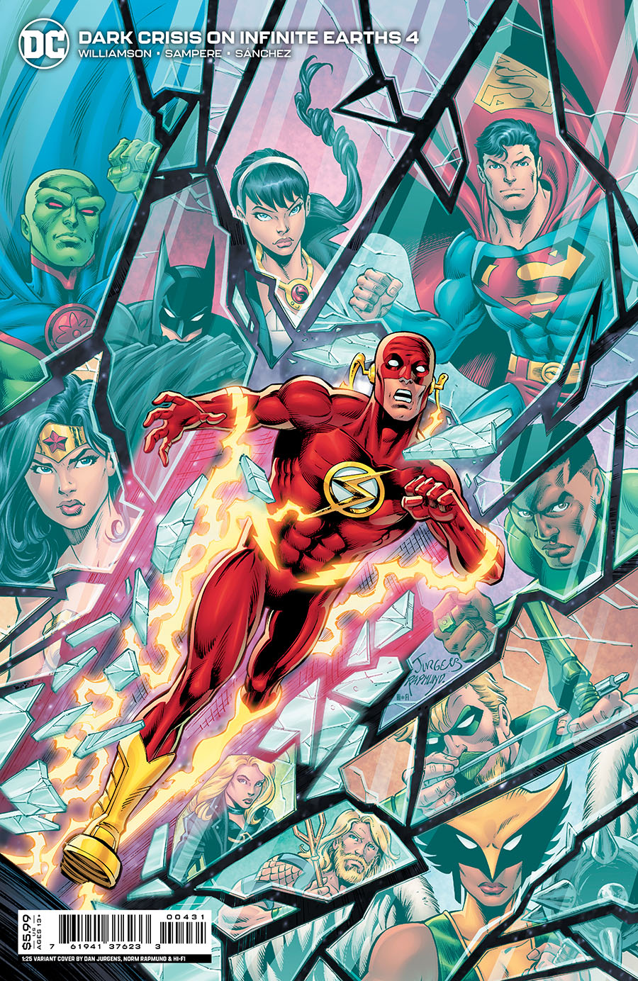 Dark Crisis On Infinite Earths #4 Cover E Incentive Dan Jurgens & Norm Rapmund Card Stock Variant Cover