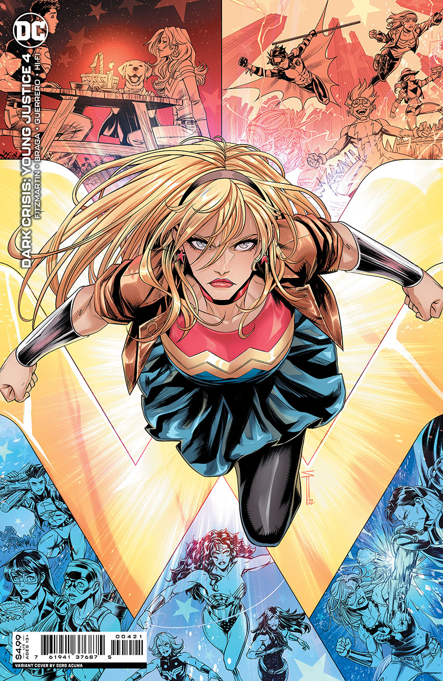Dark Crisis Young Justice #4 Cover B Variant Sergio Acuna Card Stock Cover