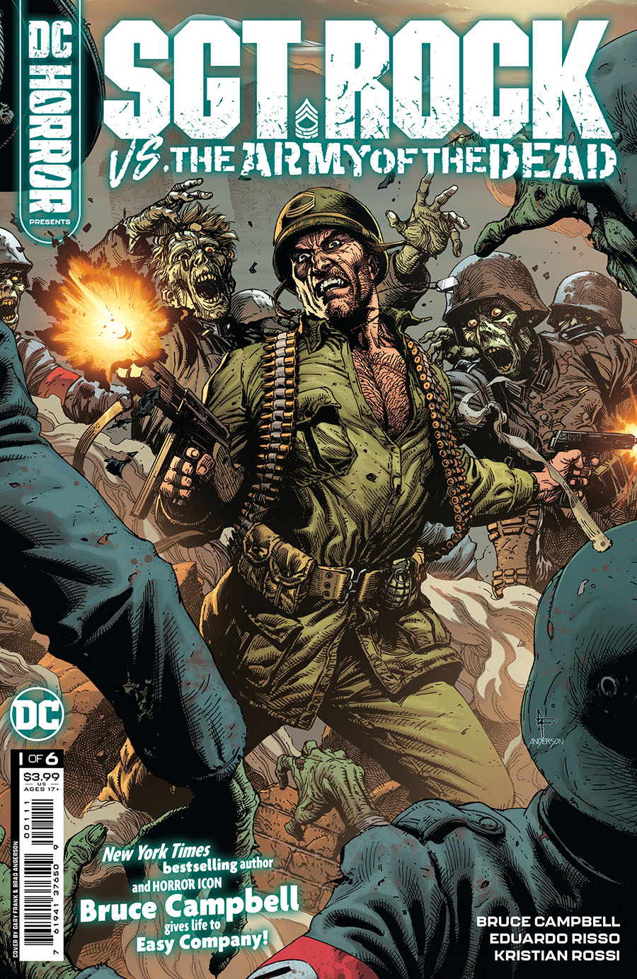 DC Horror Presents Sgt Rock vs The Army Of The Dead #1 Cover A Regular Gary Frank Cover