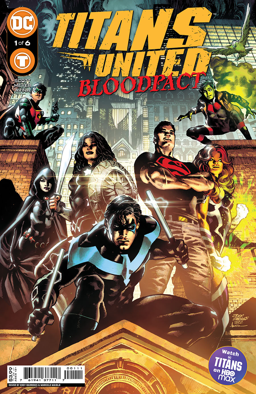 Titans United Bloodpact #1 Cover A Regular Eddy Barrows Cover