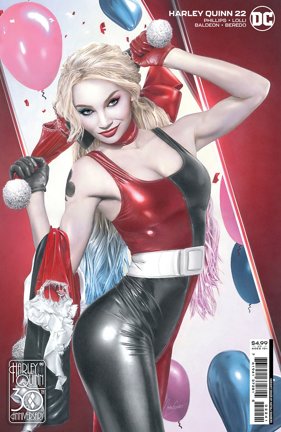 Harley Quinn Vol 4 #22 Cover C Variant Natali Sanders Harley Quinn 30th Anniversary Card Stock Cover