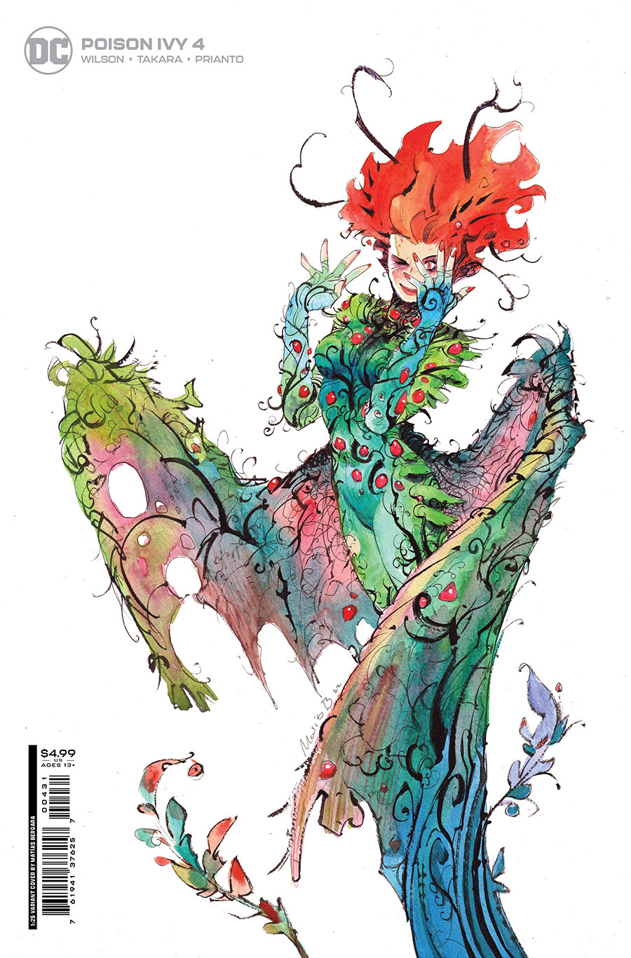 Poison Ivy #4 Cover F Incentive Matias Bergara Card Stock Variant Cover