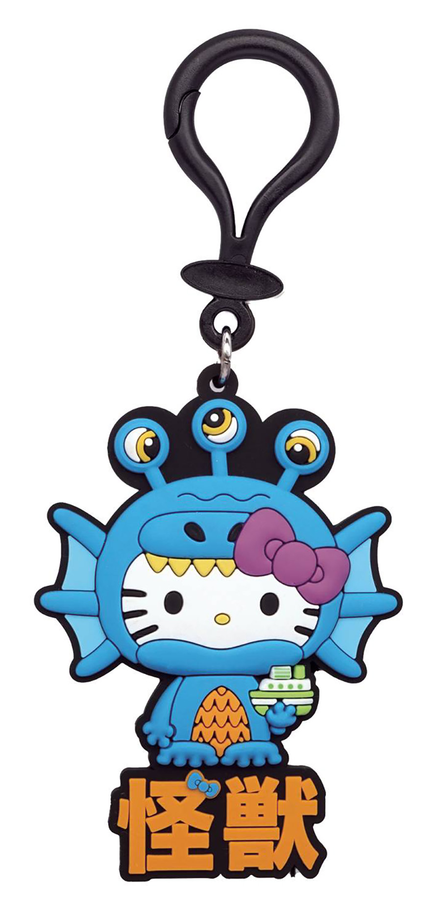 Hello Kitty Kaiju PVC Bag Clip - Sea Kaiju