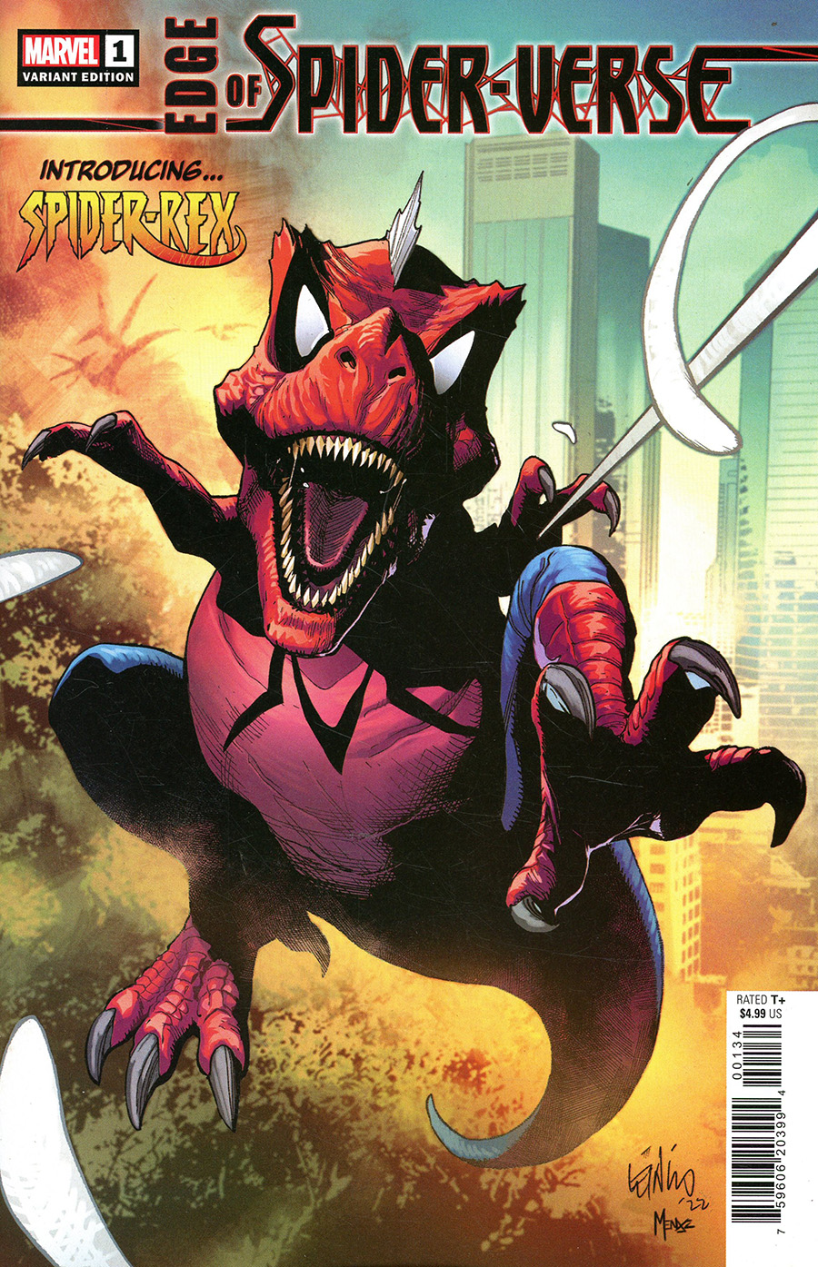 Edge Of Spider-Verse Vol 2 #1 Cover D Variant Leinil Francis Yu Spider-Rex Cover (Limit 1 Per Customer)