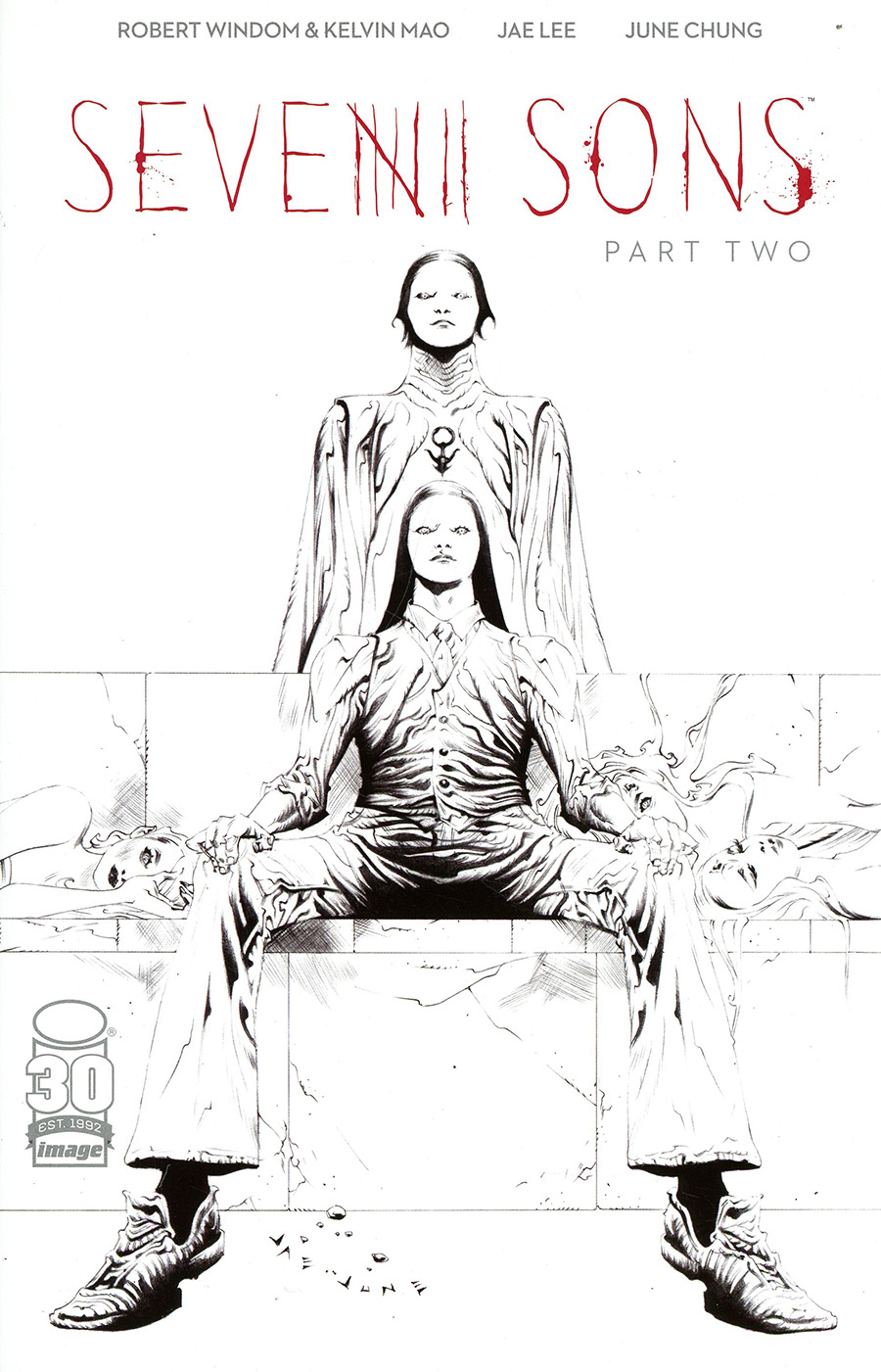 Seven Sons #2 Cover B Incentive Jae Lee Black & White Cover