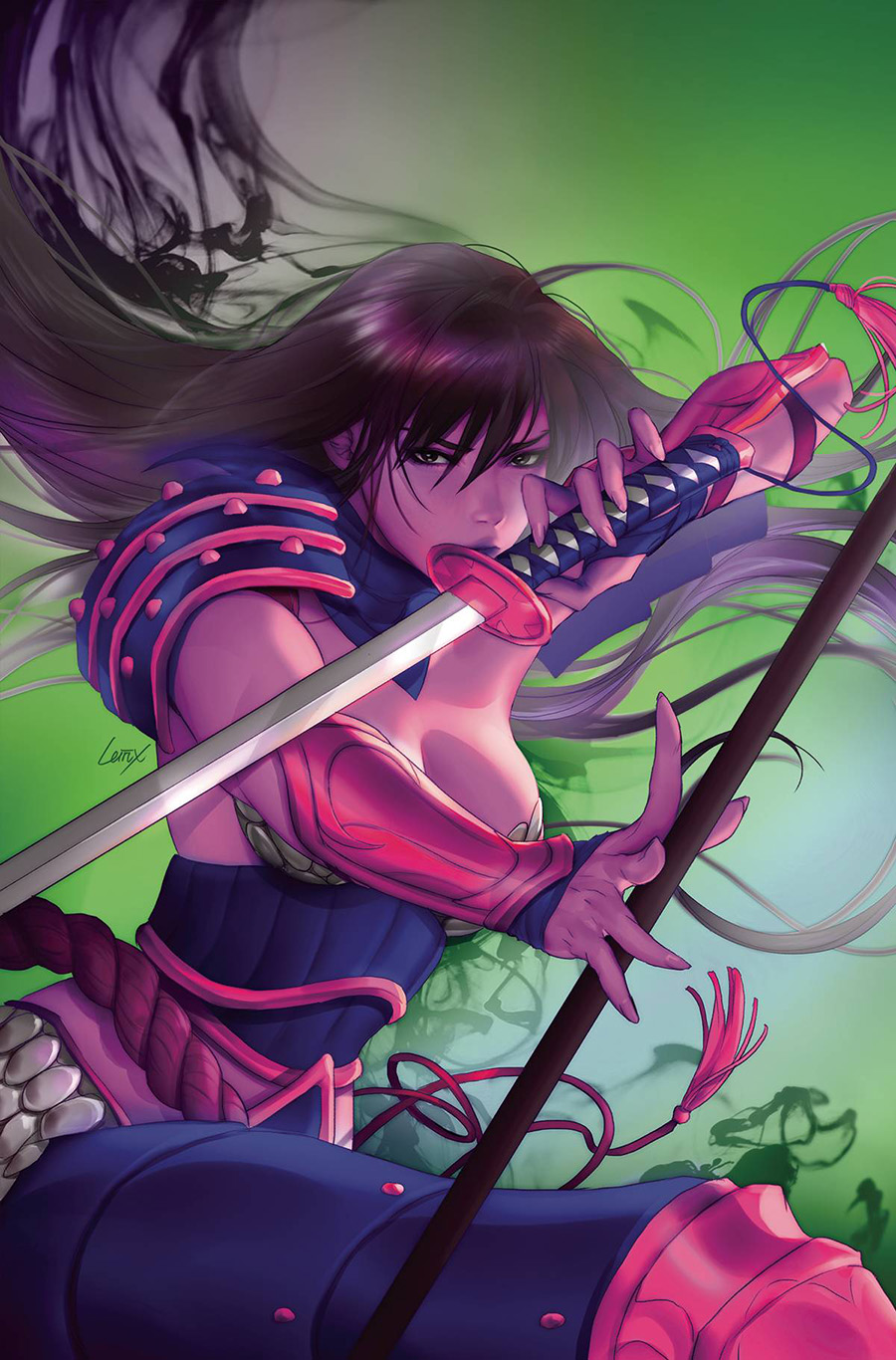 Samurai Sonja #2 Cover M Incentive Lesley Leirix Li Ultraviolet Virgin Cover