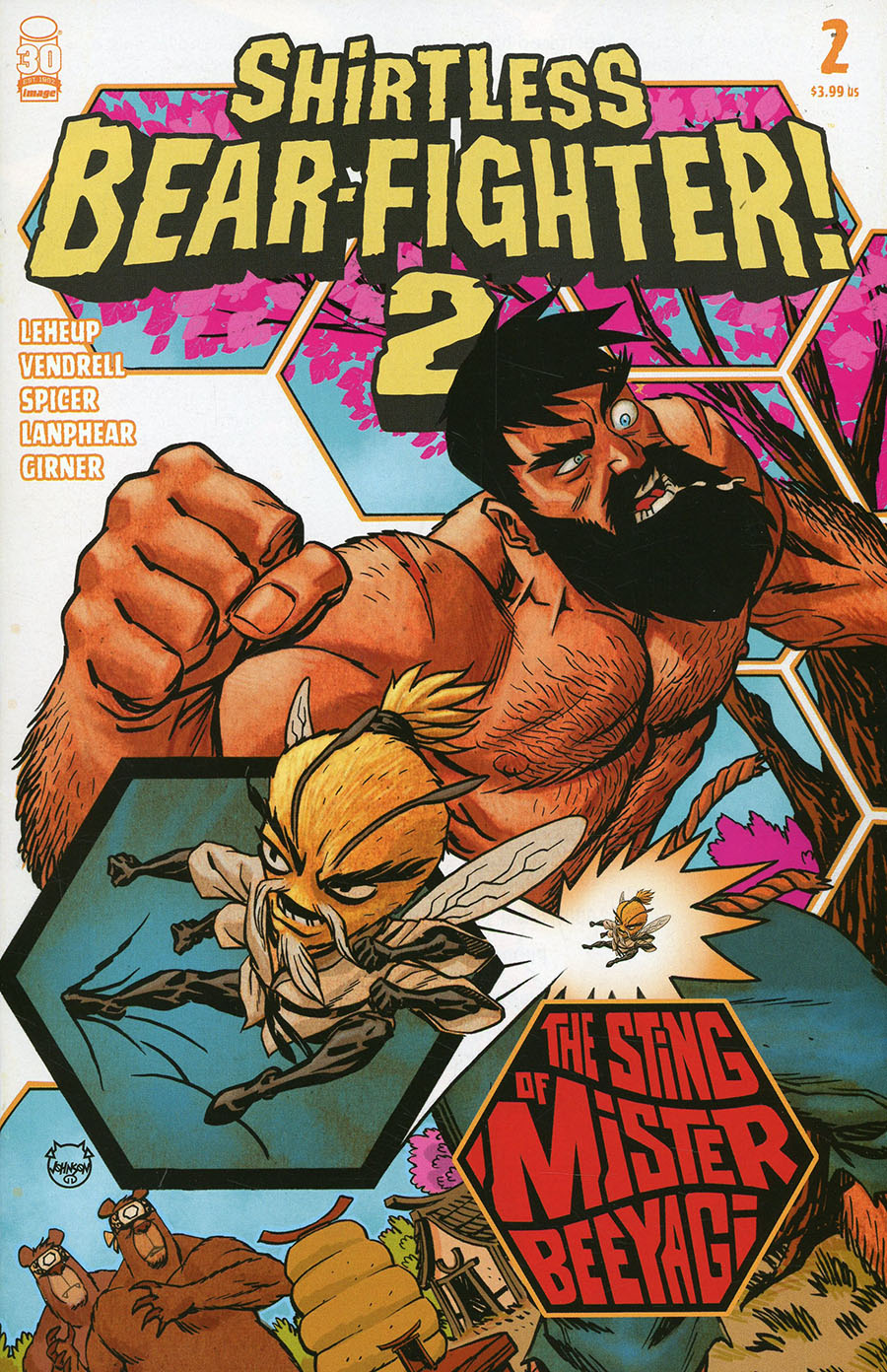 Shirtless Bear-Fighter 2 #2 Cover A Regular Dave Johnson Cover