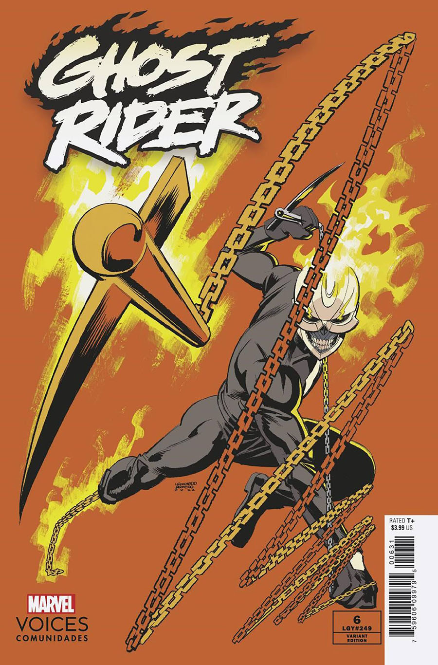 Ghost Rider Vol 9 #6 Cover C Variant Leonardo Romero Marvels Voices Community Cover