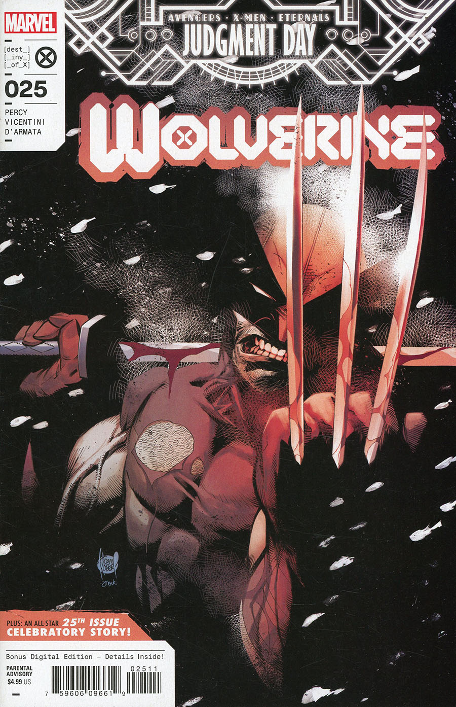 Wolverine Vol 7 #25 Cover A Regular Adam Kubert Cover (A.X.E. Judgment Day Tie-In)