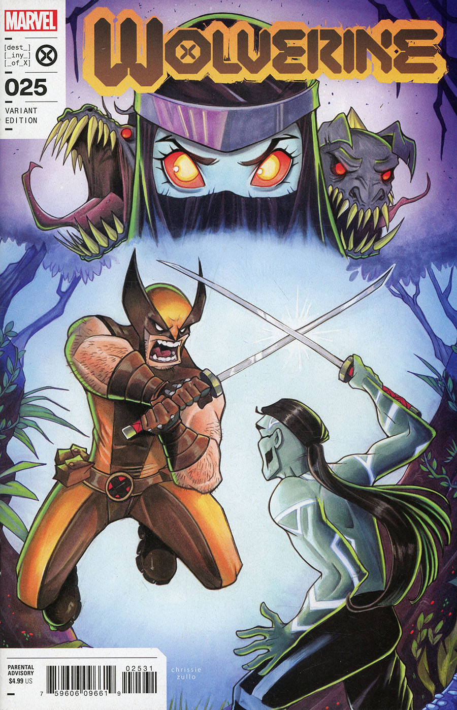 Wolverine Vol 7 #25 Cover C Variant Chrissie Zullo Cover (A.X.E. Judgment Day Tie-In)