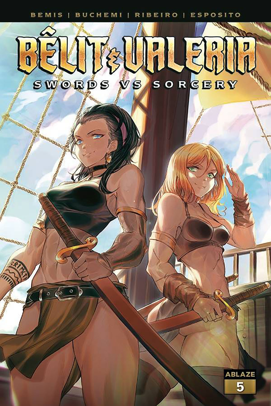 Belit & Valeria Swords vs Sorcery #5 Cover B Variant Usanekorin Cover