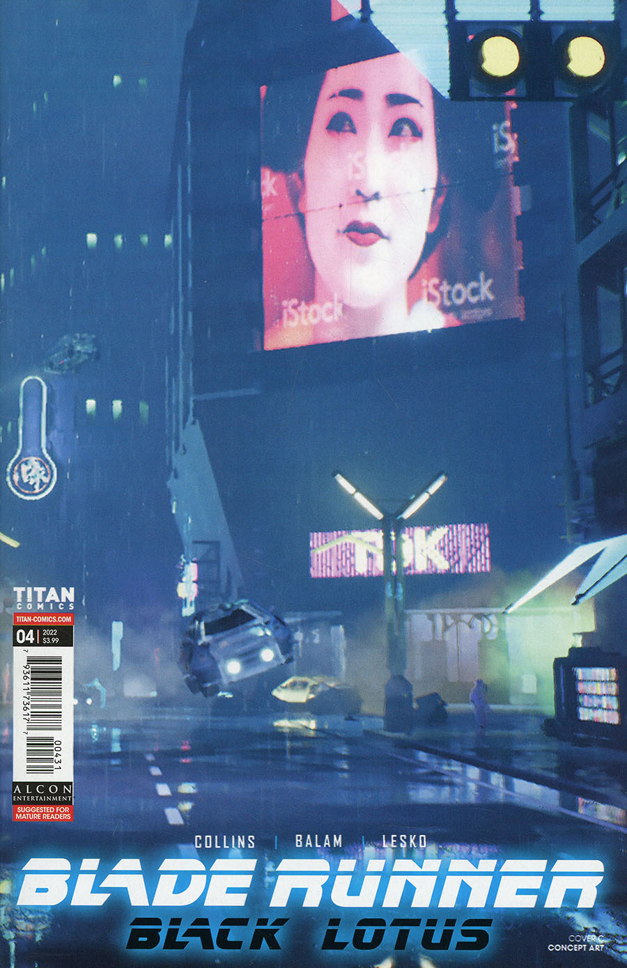 Blade Runner Black Lotus #4 Cover C Variant Concept Art Cover