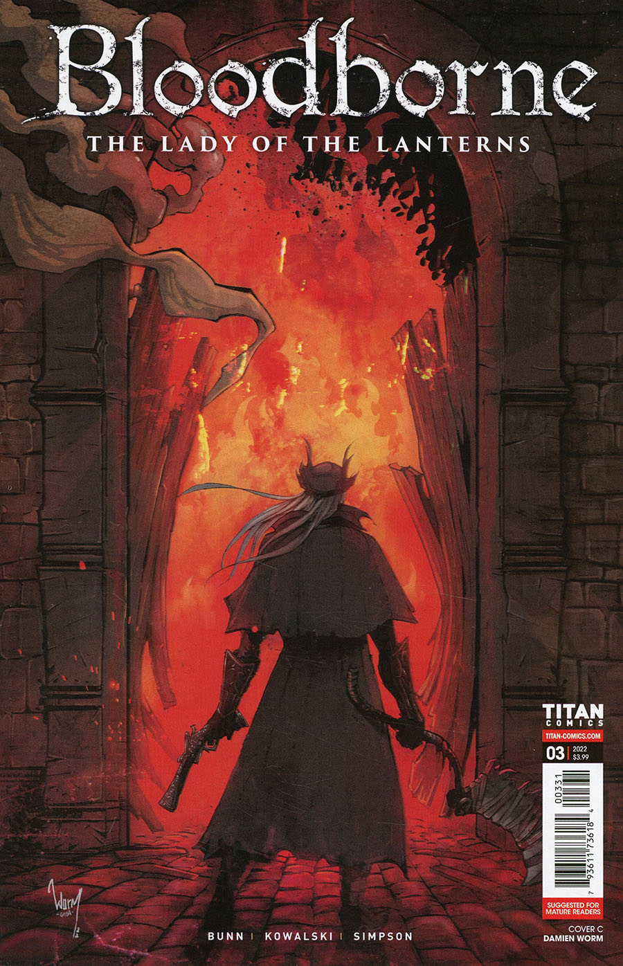 Bloodborne Lady Of The Lanterns #3 Cover C Variant Damien Worm Cover