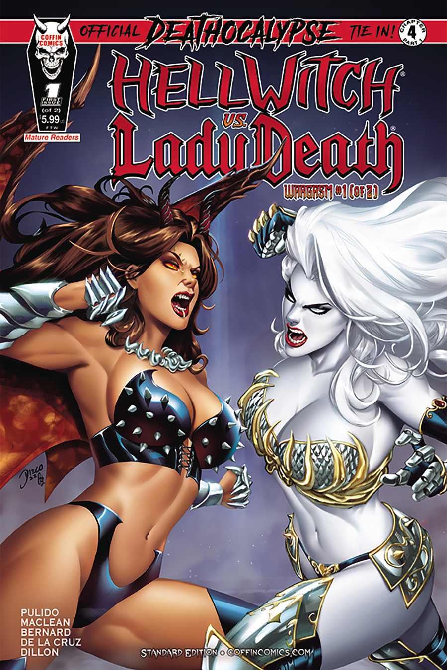 Hellwitch vs Lady Death Wargasm #1 Cover A Regular Diego Bernard Cover