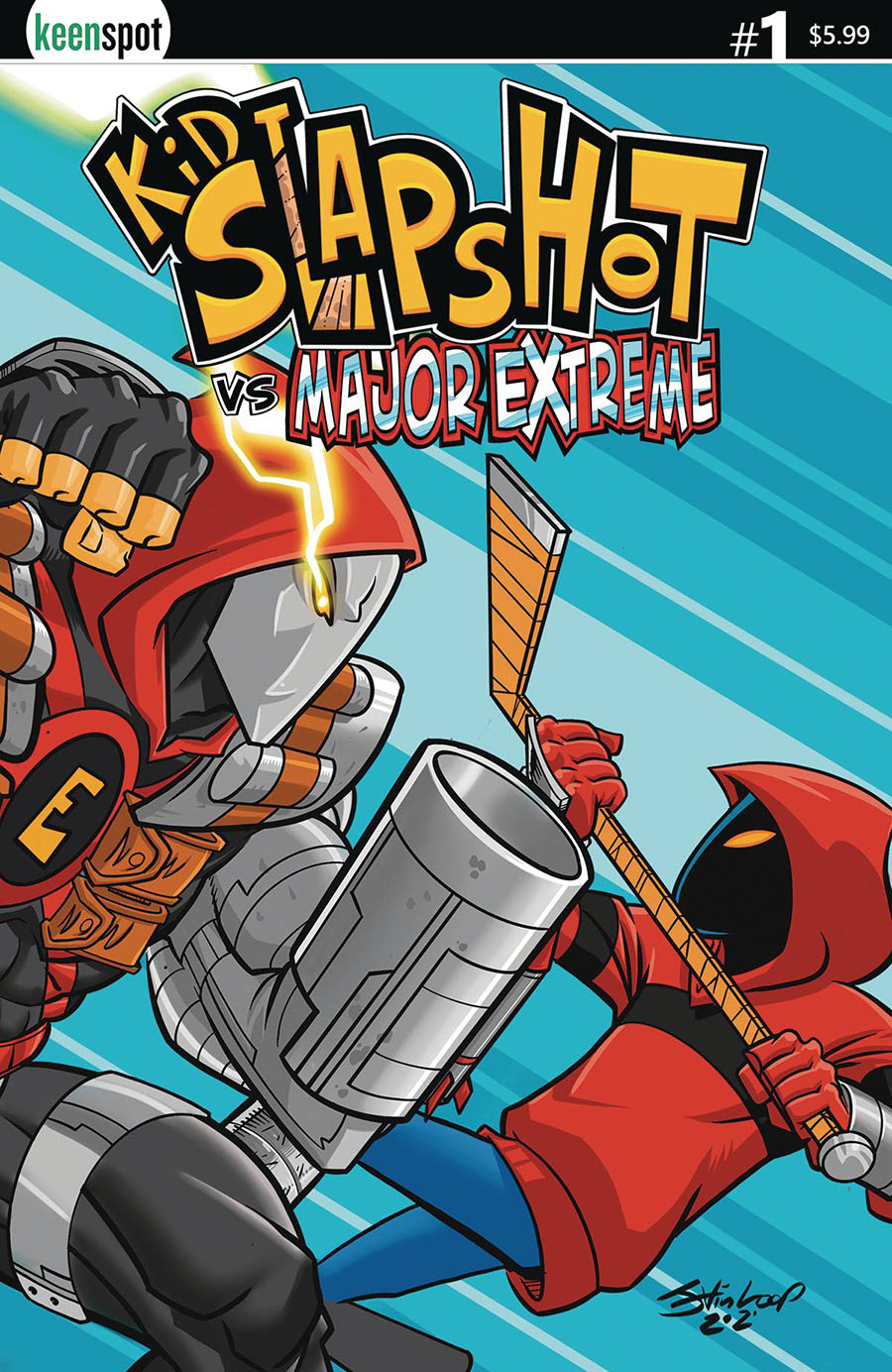 Kid Slapshot vs Major Extreme #1 Cover C Variant Jevin Loop Cover