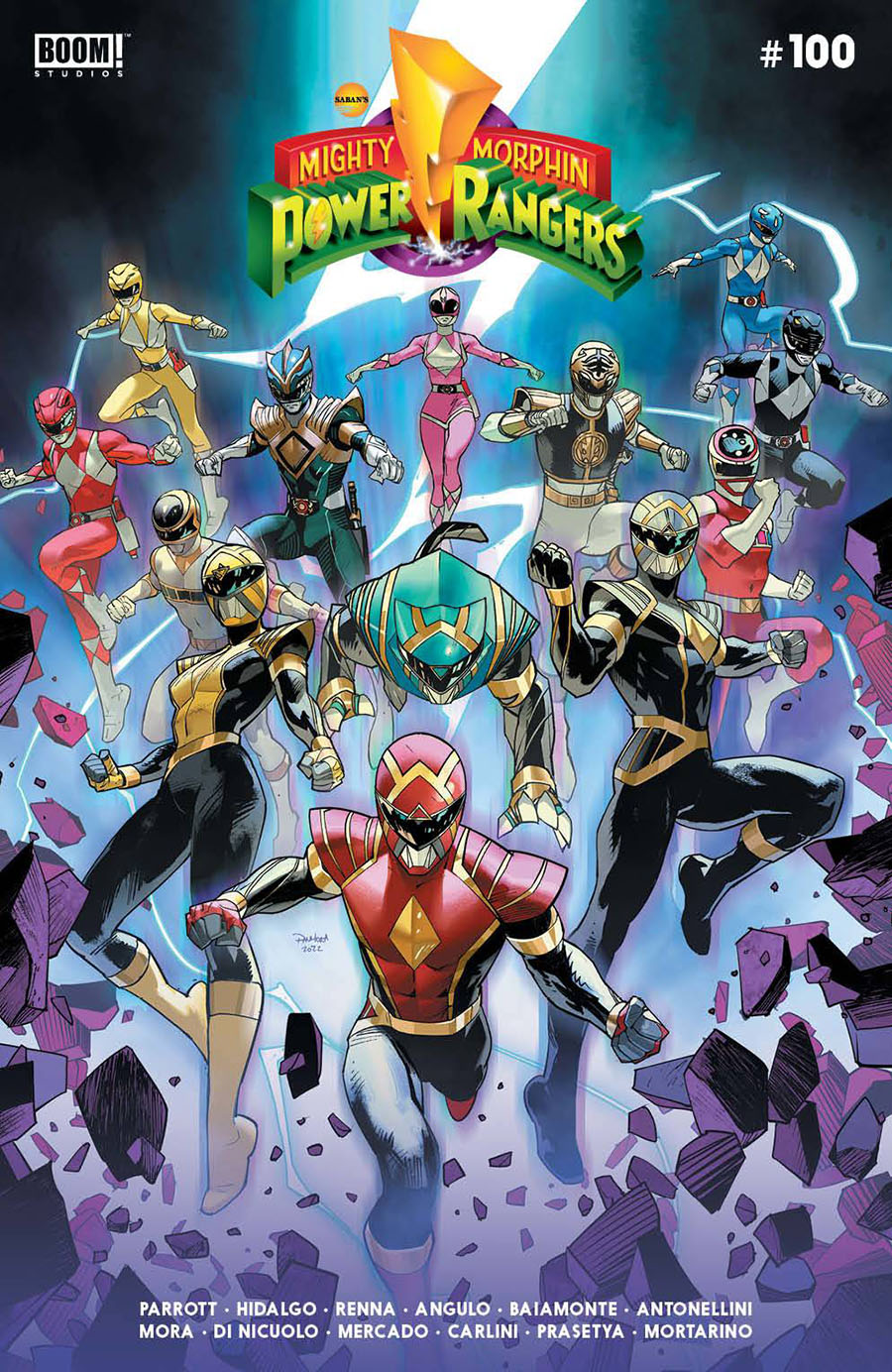 Mighty Morphin Power Rangers (BOOM Studios) #100 Cover A Regular Dan Mora Cover