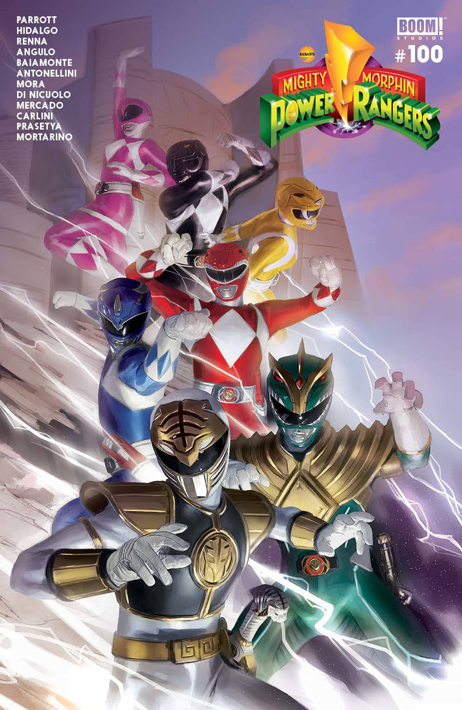 Mighty Morphin Power Rangers (BOOM Studios) #100 Cover C Variant Miguel Mercado Wraparound Cover